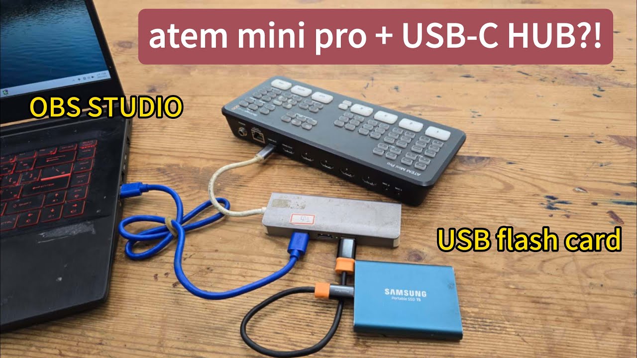 ATEM Mini Pro USB-C to OBS ＆Record Directly on SSD - YouTube