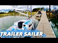 HOW TO LAUNCH A TRAILER SAILER SOLO! Sailing Meraki | Ep.48
