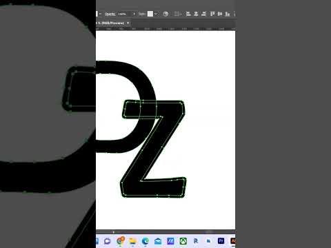Overlapping letters in Adobe Illustrator. #illustrator #adobeillustrator #graphicsdesign