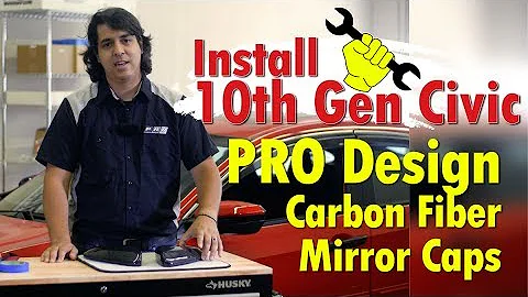 PRO Design Alpha Carbon Fiber Mirror Caps / Covers 10th Gen Civic 2016 2017 2018 2019 2020 2021