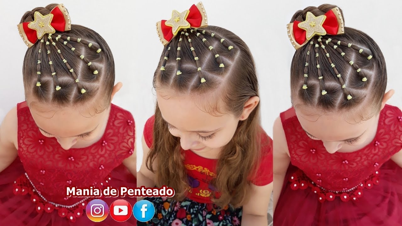 Penteado Infantil Fácil para Natal e Ano Novo⭐ | Easy Hairstyle for  Christmas and New Year⭐ - thptnganamst.edu.vn