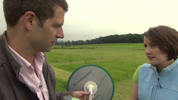 Grasshopper - RTE’s science squad visit Teagasc Moorepark in 2014