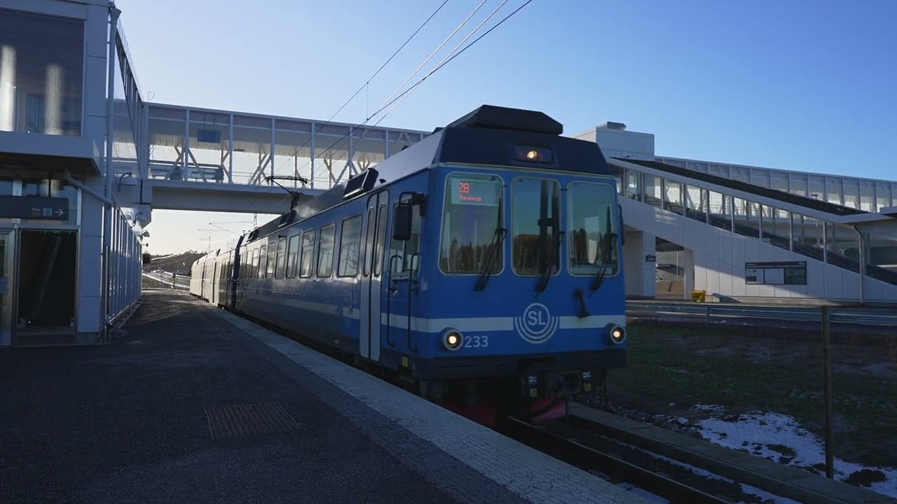 Sweden, Stockholm, train ride from Arninge to Åkersberga