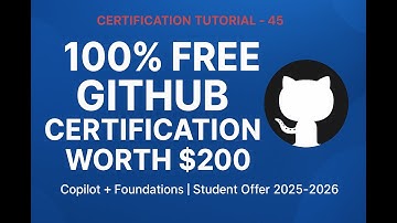 100% GRATIS GitHub-certificering ter waarde van $ 200 | Copilot + Foundations | Studentenaanbiedi...