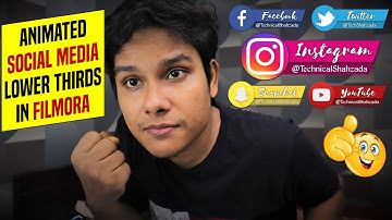 How To Make Animated Custom Social Media Lower Thirds In Filmora