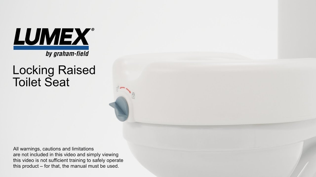 Lumex® Locking Raised Toilet Seat YouTube
