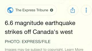 Canada earthquake Three strong quakes strike off British Columbia coast