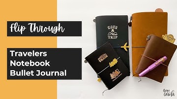 Flip Through: Standard Travelers Notebook Bullet Journal Setup & How I Use My Other TN | From Carola
