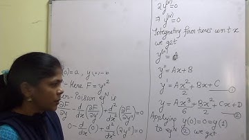 calculus of variation/Functional dependent on higher order derivatives/Part-II C