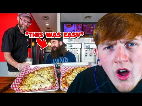 Angry Ginge Reacts To The WEIRDEST Pizza Challenge | BeardMeatsFood