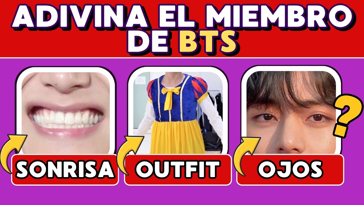 ADIVINA EL MIEMBRO DE BTS 👀 | BTS Quiz en Español para ARMY 💜 (Nivel Difícil) 💥