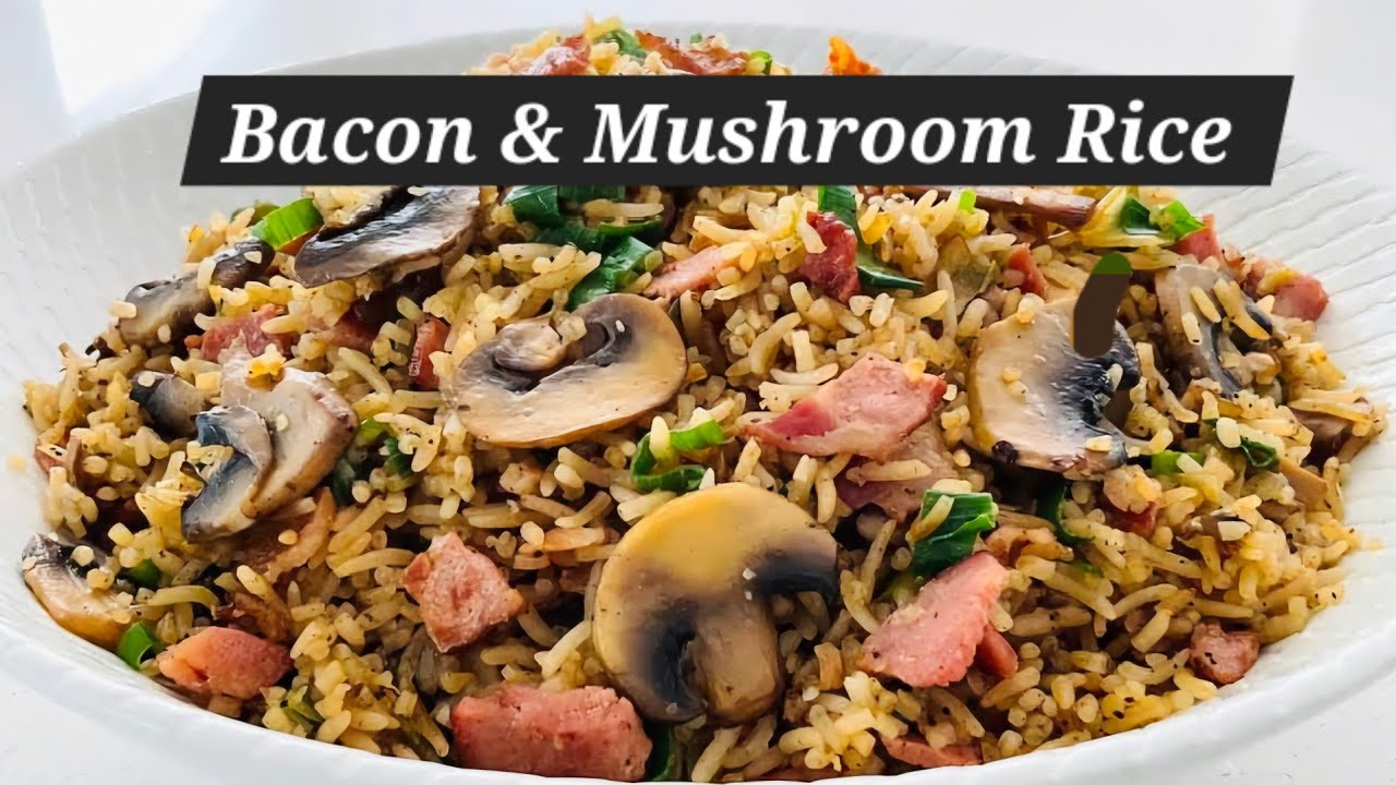Bacon and Mushroom Rice | One-Pot |Dota’s