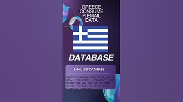 Greece Consumer Email Data | Mailing Data