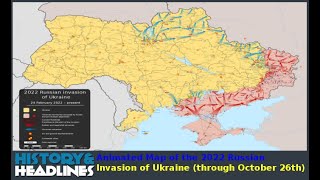 Animated Map of the 2022 Russian Invasion of Ukraine through October 26th
