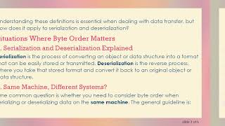 Understanding Byte Order: When is It Important in Serialization?
