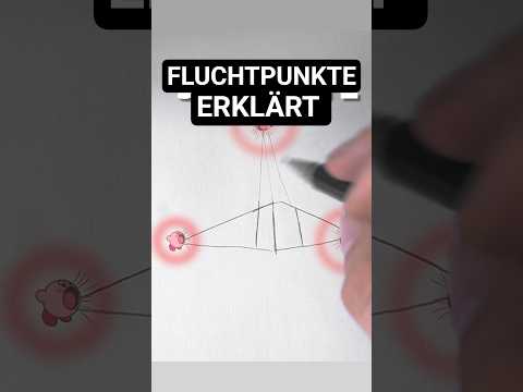 Fluchtpunkt einfach erklärt - Perspektive zeichnen lernen in 60 Sekunden | Drawinglikeasir