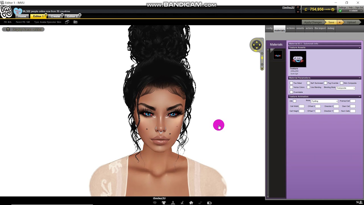 Tutorial How to Create Eyes on IMVU 2019 - YouTube