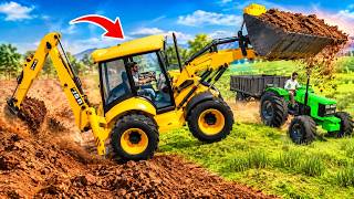 Tractor Farming Game 🚜 | Tractor Trolley & JCB Gameplay | Farming Simulator screenshot 5