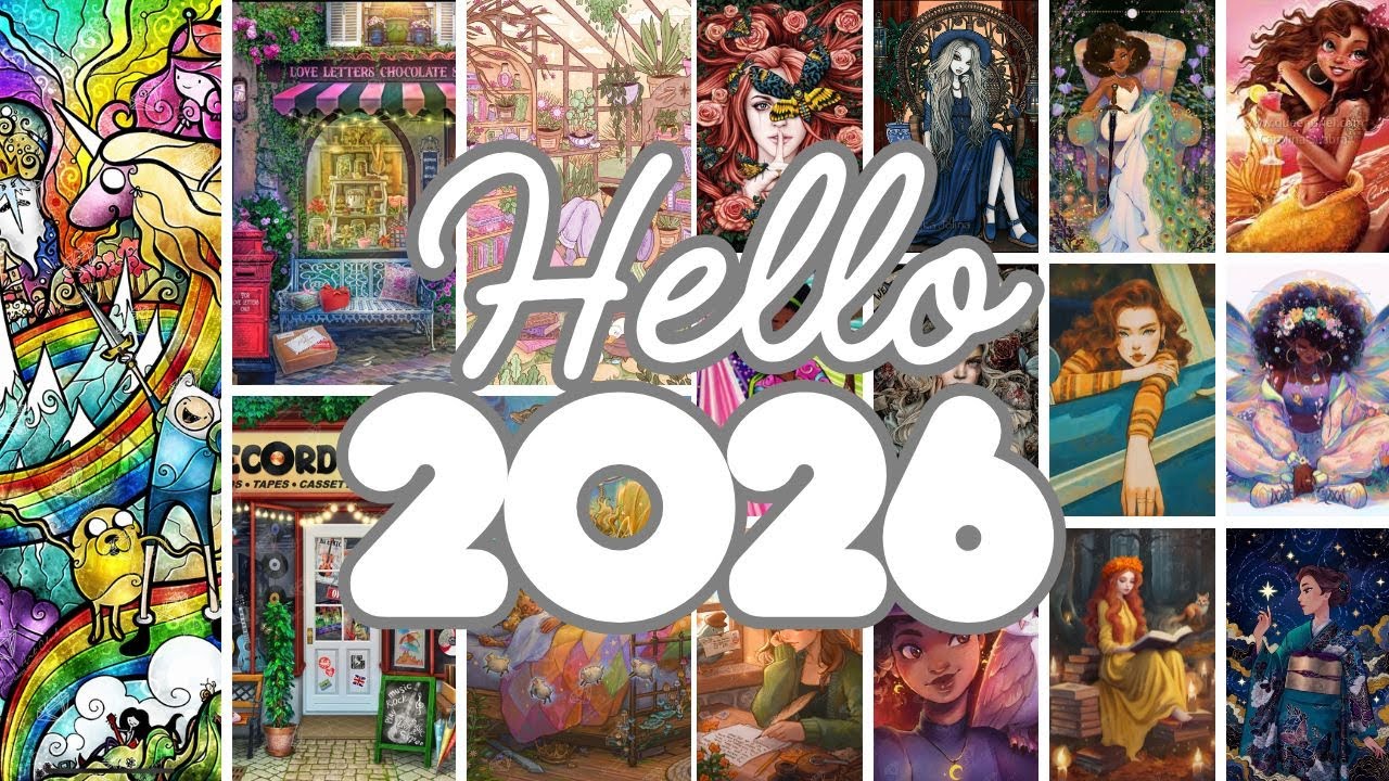 Мой план по созданию алмазной живописи на 2026 год... Кажется, да, ха-ха.