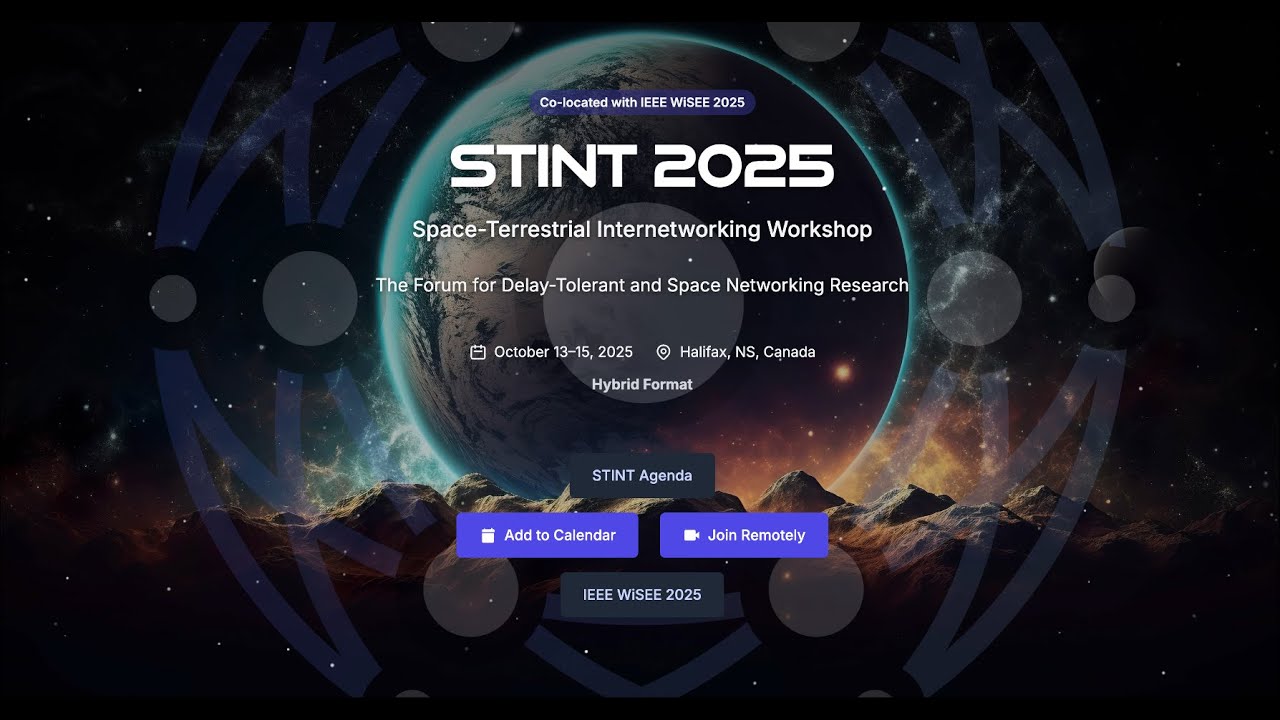 STINT 2025 - Invited Talks: LunaNet Services, DTN QoS, and BPSec