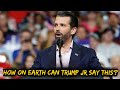 Donald Trump Jr accidentally suggests rally attendees don&#39;t have jobs