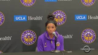 Minnesota Lynx @ Los Angeles Sparks Post Game Interviews (Lexi Brown \& Nneka Ogwumike)