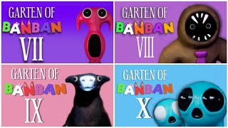 All Trailer Comparison: Garten Of Banban Chapter 10 Vs Chapter 9 Vs Chapter 8 Vs Chaptar 7 (Concept)