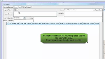 Importing references into your review