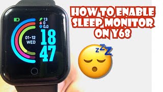 HOW TO ENABLE SLEEP MONITORING ON Y68 SMARTWATCH | TUTORIAL | ENGLISH screenshot 5