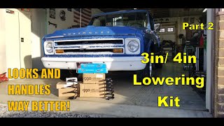 Lowering my 1967 Chevy C10! Part 2 CPP Lowering Kit!