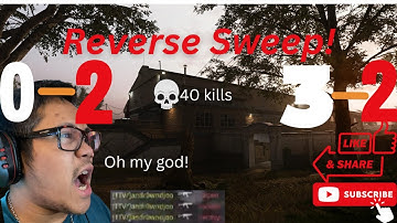MW2 El Asilo Control Reverse Sweep! 40 Bomb!