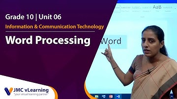 Grade 10 ICT Unit 06 - Word Process
