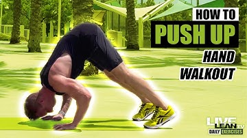 How To Do A HAND WALKOUT SHOULDER PUSH UP | Exercise Demonstration Video and Guide