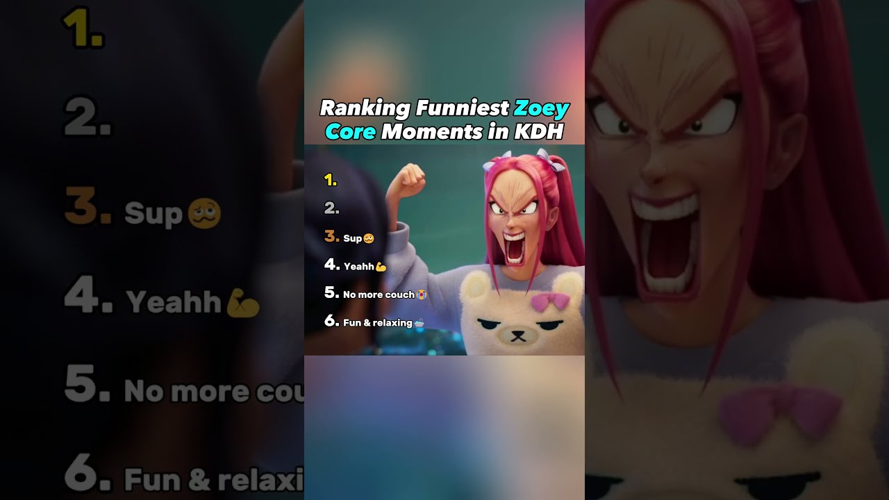 Ranking The Funniest Zoey Core Moments In K Pop Demon Hunters