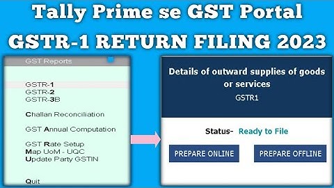 GST Return Filing 2023 | Tally Prime me GST Report kaise generate kar ke Return upload karenge |