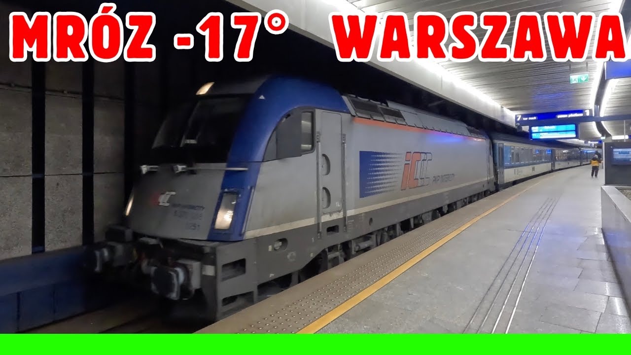 Jak sobie radzą pociągi podczas mrozów? Stacja Warszawa Centralna