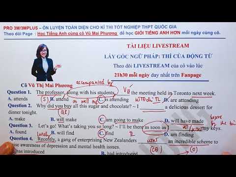 Video LẤY GỐC NGỮ PHÁP: THÌ CỦA ĐỘNG TỪ || Cô Vũ Mai Phương - YouTube