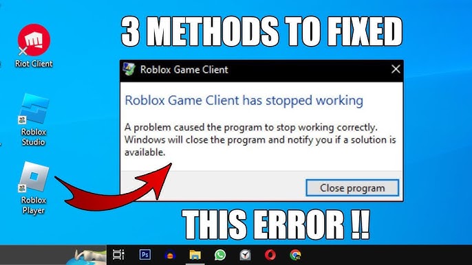 Programm Roblox Game Client Doen't work - Education Support