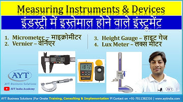 How to Use Mechanical Measuring Instruments | Micrometer, Vernier, Height Gauge @aytindia