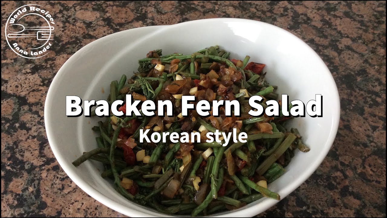 Bracken Fern Salad, Korean style YouTube
