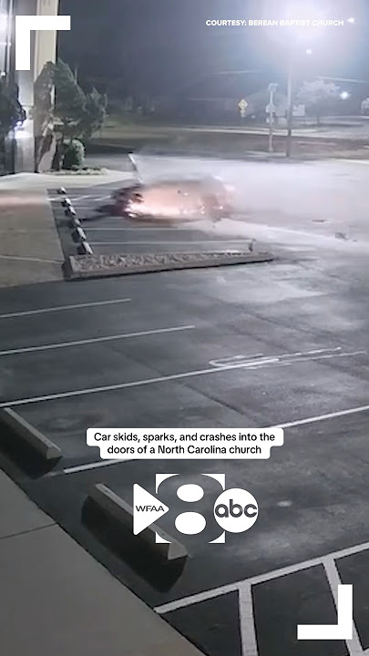 WATCH as a car skids and crashes into Fayetteville, NC, church