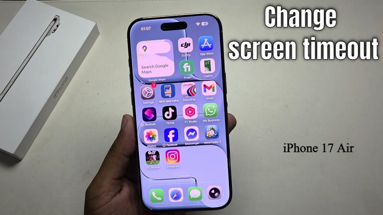 iPhone 17 Air: How to increase screen lock time in iPhone