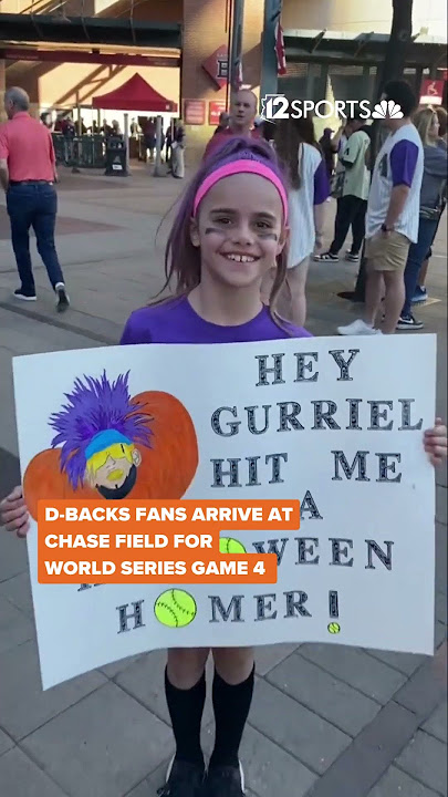 D-backs fans arrive at Chase Field for World Series Game 4 #shorts #worldseries