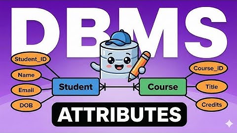 Lecture 16.1: Attributes in ER Diagrams – Types, Keys & Design Tips Explained