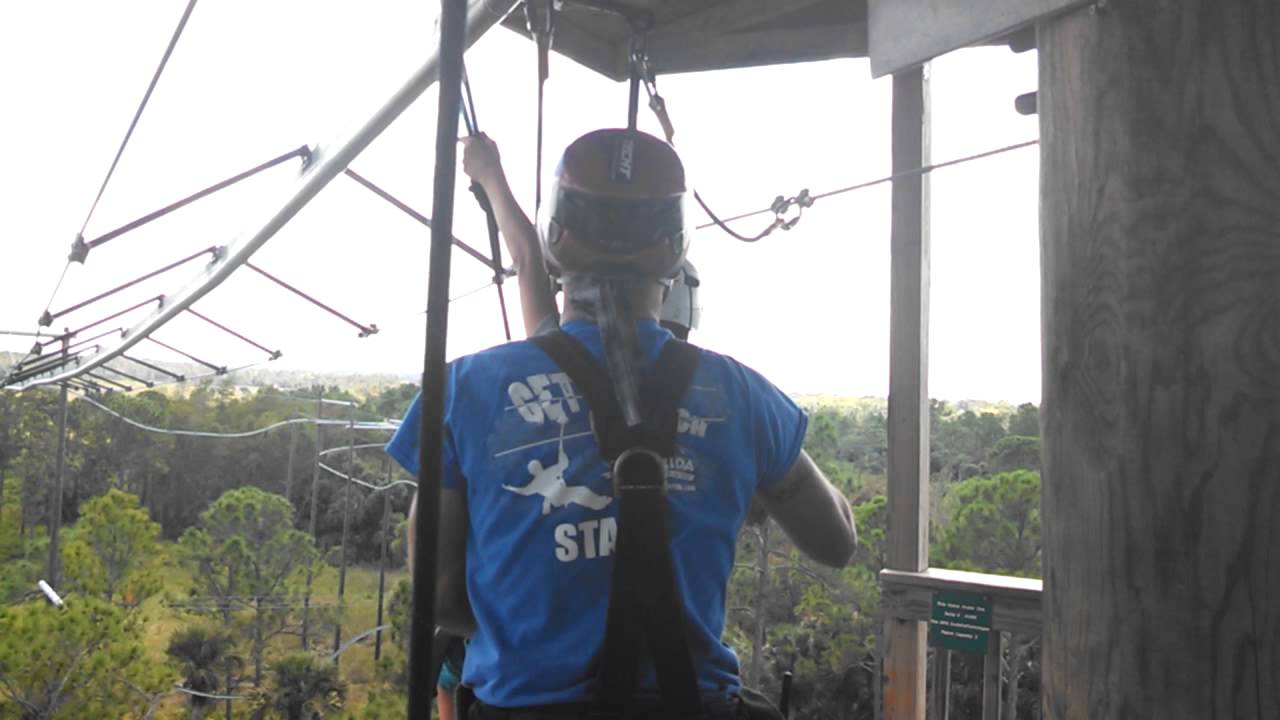 Gavin on RATTLESNAKE ZIPLINE ROLLER COASTER at forever florida YouTube