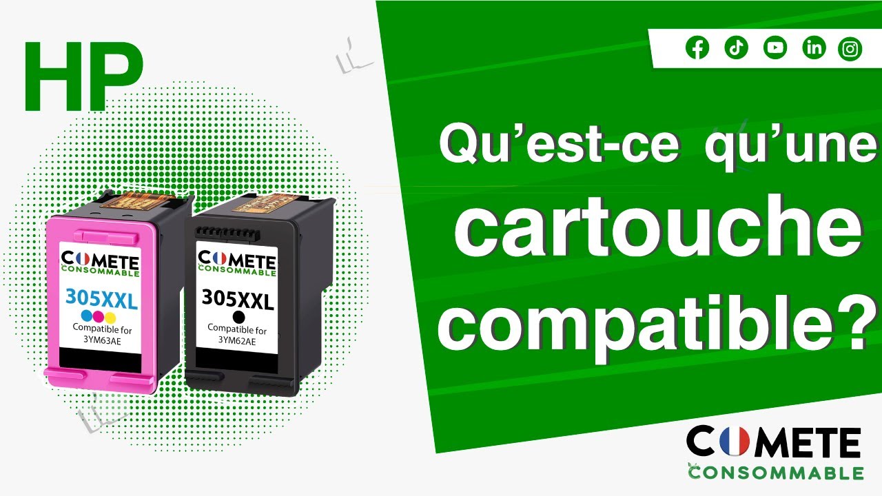Comete Consommable - 1 Cartouche d'encre compatible avec CANON PG