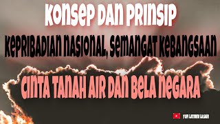 Konsep Serta Prinsip Kepribadian Nasional, Semangat Kebangsaan, Cinta Tanah Air dan Bela Negara