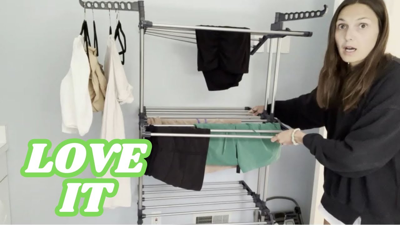 Bigzzia Clothes Drying Rack Folding Drying Rack Clothing 4 Tier Clothes Horses Rack Review