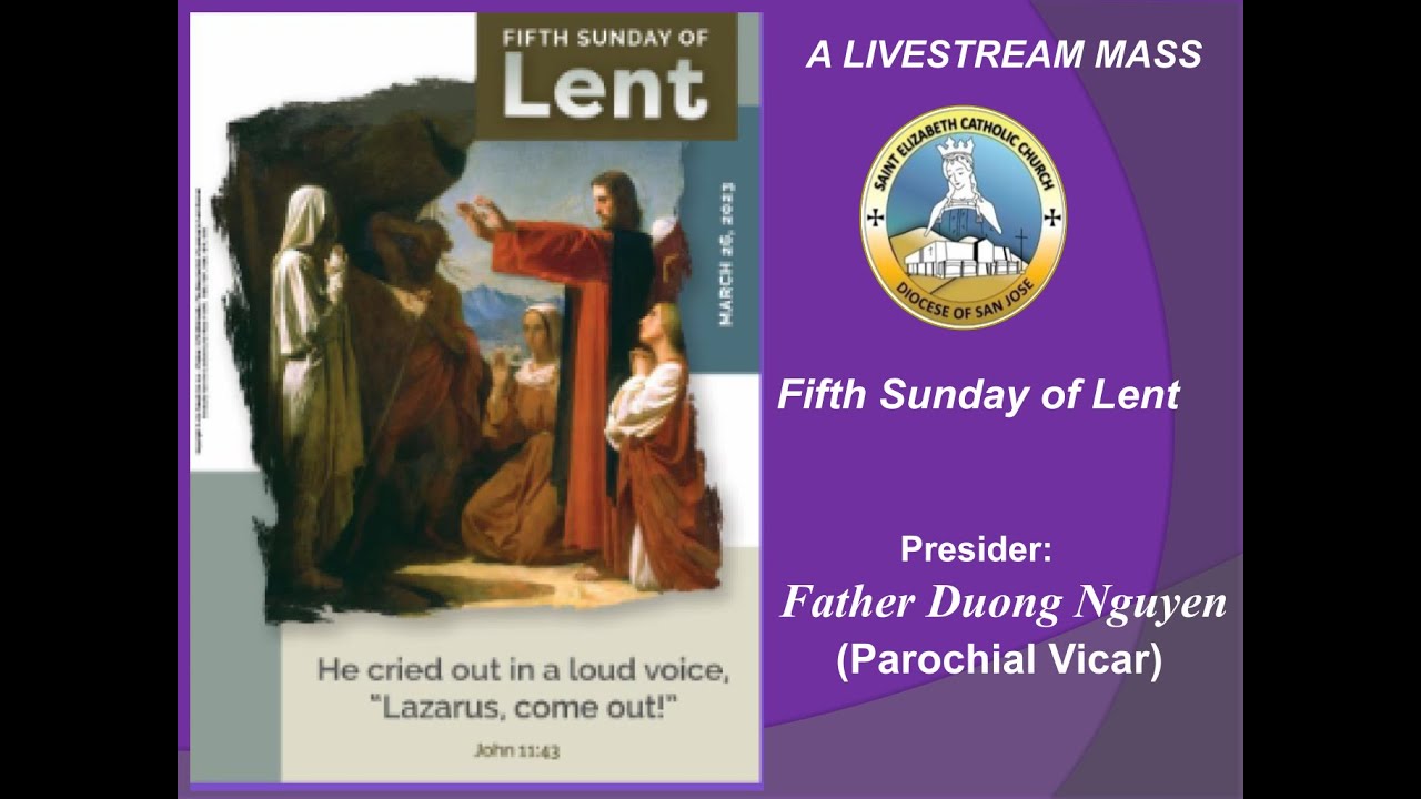 Fifth Sunday of Lent | March 26, 2023 | 8:00 AM English Mass - YouTube