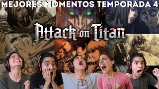 SHINGEKI NO KYOJIN TEMPORADA 4 MEJORES MOMENTOS REACCIÓN